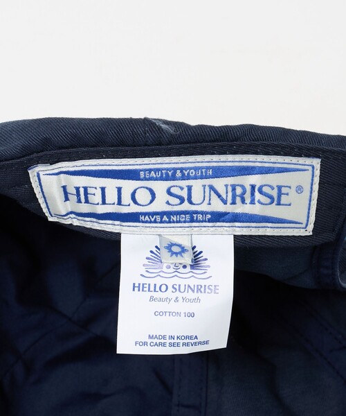 HELLO SUNRISE ハローサンライズ キャップ 美品 セール】【別注】＜HELLO SUNRISE＞ロゴ キャップ（キャップ