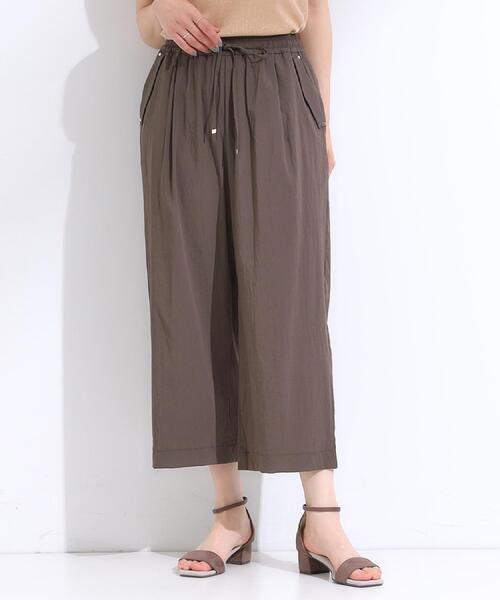 DRESKIP（ドレスキップ）の「【着丈選べる】触れる度ひんやり ゆるきれい イージーワイドパンツ（その他パンツ・レディース・ダークブラウン/ネイビー/ナチュラル/ブラック・04/42/40/38/36/03/02/01）」の8枚目の写真