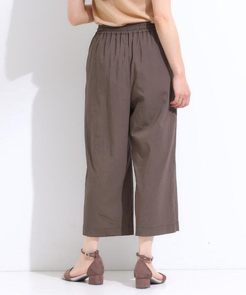 DRESKIP（ドレスキップ）の「【着丈選べる】触れる度ひんやり ゆるきれい イージーワイドパンツ（その他パンツ・レディース・ダークブラウン/ネイビー/ナチュラル/ブラック・04/42/40/38/36/03/02/01）」の9枚目の写真