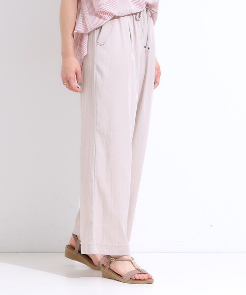 DRESKIP（ドレスキップ）の「【着丈選べる】触れる度ひんやり ゆるきれい イージーワイドパンツ（その他パンツ・レディース・ダークブラウン/ネイビー/ナチュラル/ブラック・04/42/40/38/36/03/02/01）」の20枚目の写真