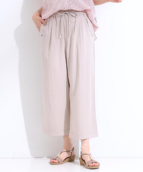 DRESKIP（ドレスキップ）の「【着丈選べる】触れる度ひんやり ゆるきれい イージーワイドパンツ（その他パンツ・レディース・ダークブラウン/ネイビー/ナチュラル/ブラック・04/42/40/38/36/03/02/01）」の22枚目の写真