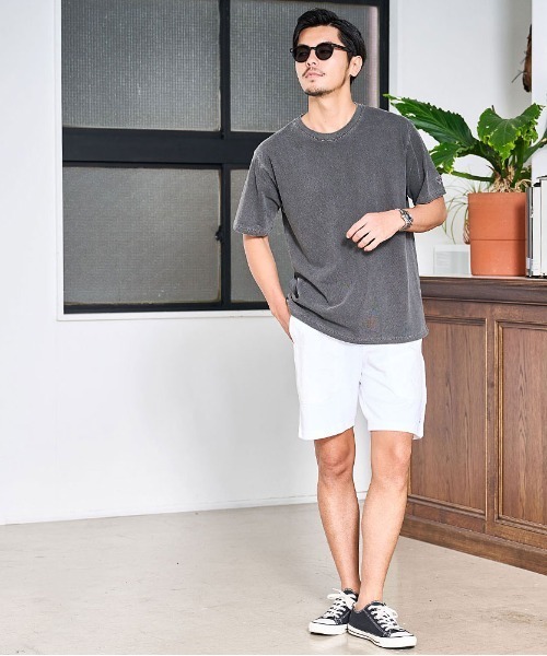 JEMORGAN(ジェーイーモーガン)の「『JEMORGAN LONG JOHNS/ジェーイーモーガンロングジョーンズ』20/2 OEヘビーウェイトカノコ布帛使いショートパンツ【+】(その他パンツ・メンズ・オートミール/ブラック/ネイビー/ホワイト・XL/L/M)」の22枚目の写真