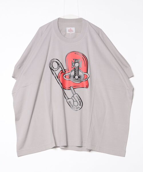 SAFETY PIN HEART SQUARE T-SHIRT（Tシャツ/カットソー