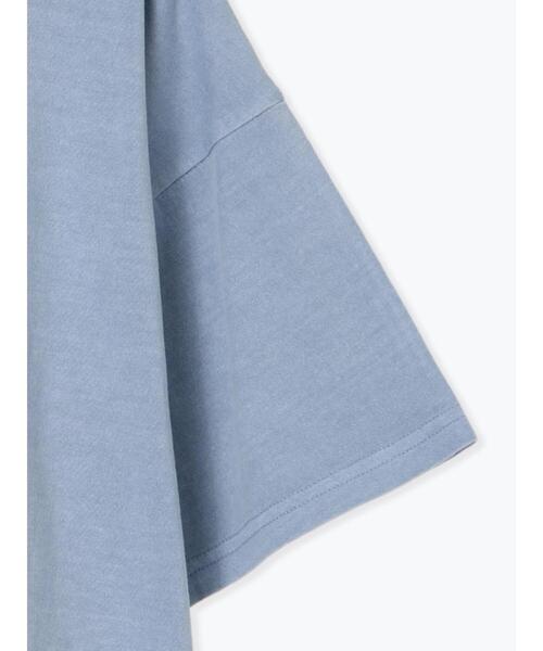 ehka sopo（エヘカソポ）の「ロゴプリントオーバーサイズTシャツ（Tシャツ/カットソー・レディース・オフホワイト/チャコールグレー/ミント/サックスブルー・F）」の21枚目の写真