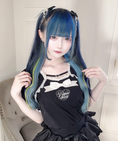 ハートバックルリボンテープTOPS（Tシャツ/カットソー）｜MA*RS