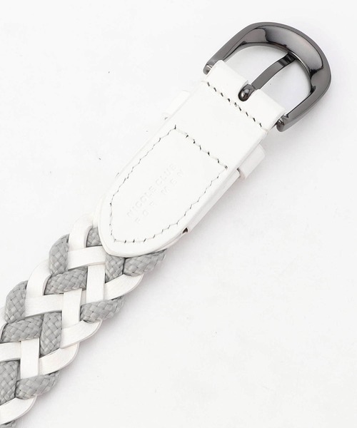 NICOLE CLUB FOR MEN（ニコルクラブフォーメン）の「メッシュベルト（ベルト・メンズ・ブラック/オフホワイト/グレー/ダークブラウン/ネイビー・FREE）」の10枚目の写真