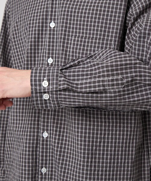 Steven Alan(スティーブンアラン)の「<Steven Alan> スモーキー チェック リバースシーム シャツ LOOSE(シャツ/ブラウス・メンズ・ブラック/グレー/モカ・S/M/L/XL)」の8枚目の写真