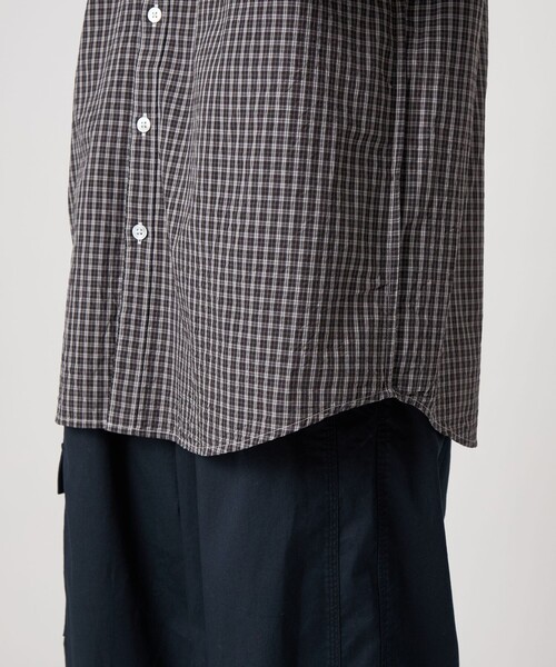 Steven Alan(スティーブンアラン)の「<Steven Alan> スモーキー チェック リバースシーム シャツ LOOSE(シャツ/ブラウス・メンズ・ブラック/グレー/モカ・S/M/L/XL)」の9枚目の写真