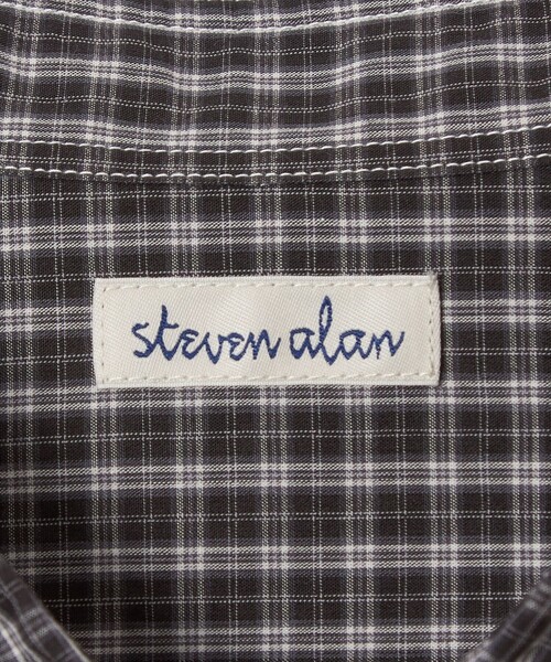 Steven Alan(スティーブンアラン)の「<Steven Alan> スモーキー チェック リバースシーム シャツ LOOSE(シャツ/ブラウス・メンズ・ブラック/グレー/モカ・S/M/L/XL)」の20枚目の写真