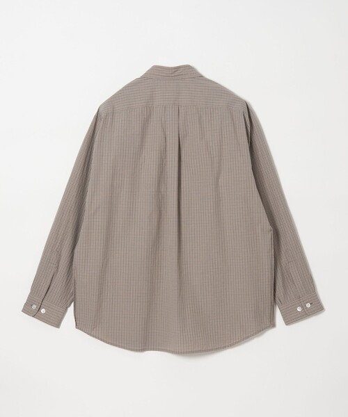 Steven Alan＞ スモーキー チェック リバースシーム シャツ