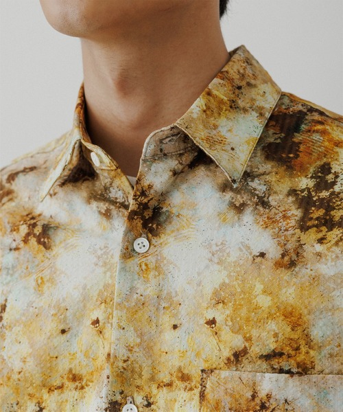 ADAM ET ROPE'(アダムエロペ)の「アソート ビッグシルエット レギュラーカラーシャツ(シャツ/ブラウス・メンズ・スミクロ/ブラック系その他/ブラウン系その他2/イエロー系その他2/ブラック系その他2・M/L)」の19枚目の写真