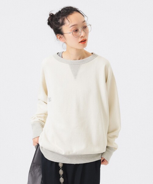 別注】 WAREHOUSE & CO. / ステンシル13 前V スウェット（スウェット