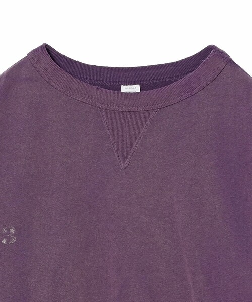 BEAMS BOY（ビームスボーイ）の「【別注】 WAREHOUSE & CO. / ステンシル13 前V スウェット（スウェット・レディース・オフホワイト/ネイビー・ONE SIZE）」の14枚目の写真