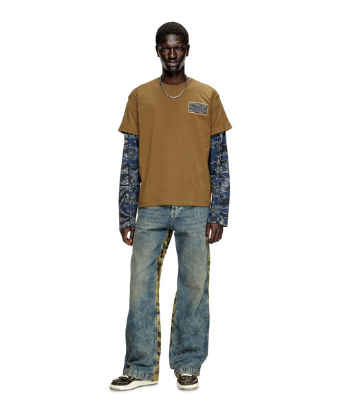 DIESEL(ディーゼル)の「メンズ Tシャツ T-NORM-T3(Tシャツ/カットソー・メンズ・ホワイト/ダークグリーン・MEDIUM/SMALL/X-LARGE/X-SMALL/XXX-LARGE/LARGE/XX-LARGE)」の8枚目の写真