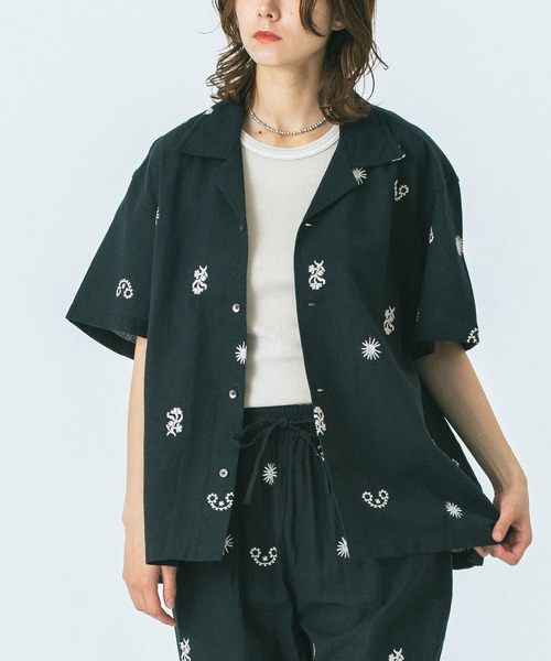 ブラウス シャツ (HLAADA for ROSEBUD)BANDANA TUCK SHIRT レディース ROSE BUD｜HLAADAforROSEBUD/BANDANA BIAS SHIRT OP | Rakuten