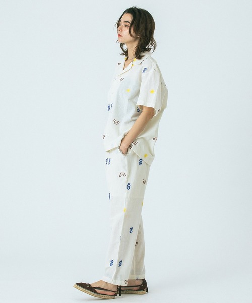 HLAADA(フラーダ)の「(HLAADA for ROSEBUD)EMBROIDERED SHIRT(シャツ/ブラウス・レディース・ブラック/オフホワイト・ONE SIZE)」の11枚目の写真