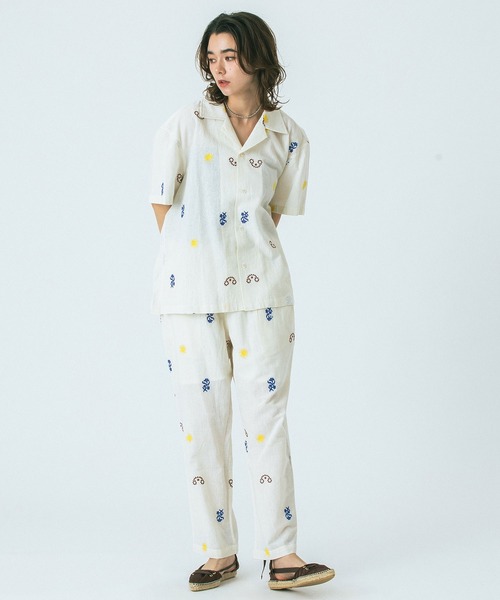 HLAADA for ROSEBUD)EMBROIDERED SHIRT（シャツ/ブラウス