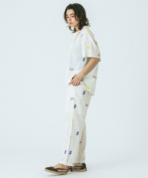 HLAADA for ROSEBUD)EMBROIDERED SHIRT（シャツ/ブラウス