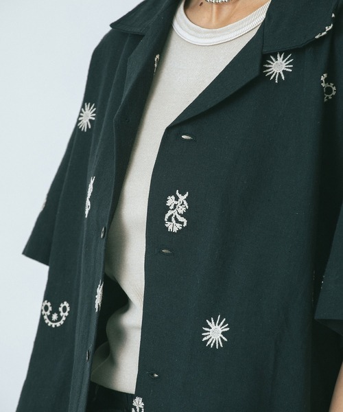 ブラウス シャツ (HLAADA for ROSEBUD)EMBROIDERED SHIRT レディース HLAADA for ROSEBUD)EMBROIDERED SHIRT（シャツ/ブラウス