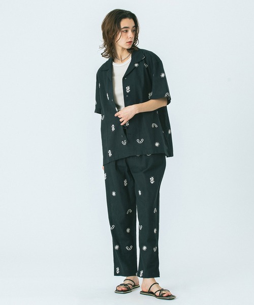 HLAADA(フラーダ)の「(HLAADA for ROSEBUD)EMBROIDERED SHIRT(シャツ/ブラウス・レディース・ブラック/オフホワイト・ONE SIZE)」の18枚目の写真