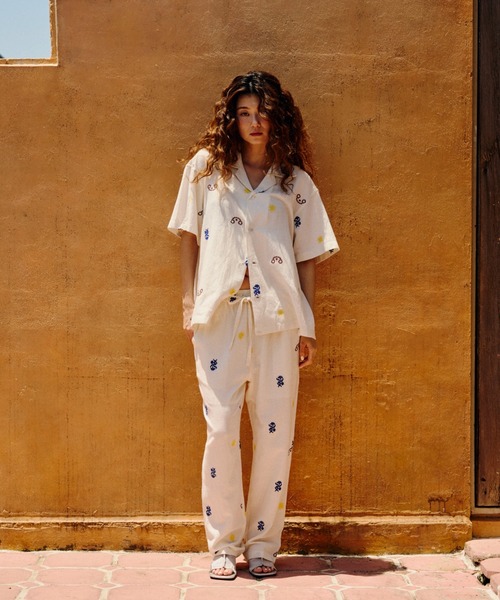 ブラウス シャツ (HLAADA for ROSEBUD)EMBROIDERED SHIRT レディース HLAADA for ROSEBUD)EMBROIDERED SHIRT（シャツ/ブラウス
