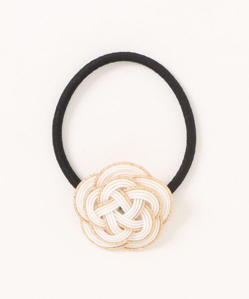 tone（トーン）の「【Shin】[シン]水引ヘアゴム(MA)（ヘアゴム・レディース・イエロー系2/ピンク系2/イエロー/ブルー系その他/ベージュ/ピンク/ホワイト/ピンク系3/グリーン/ベージュ系2/ホワイト系2/ダークグリーン/ワインレッド/スカイブルー系/ブラック系その他/パープル系その他/ミント/ブラウン系その他/ブラウン系その他2/ブラウン/パープル/ホワイト系その他/パープル系2/ブルー系その他2・FREE）」の4枚目の写真