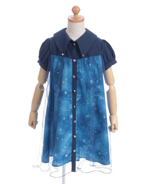 axes femme（アクシーズファム）の「スターリーチュールワンピース（ワンピース・キッズ・ネイビー/ラベンダー・MEDIUM/LARGE/X-LARGE）」の3枚目の写真