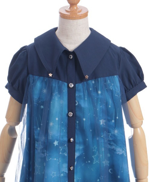 axes femme（アクシーズファム）の「スターリーチュールワンピース（ワンピース・キッズ・ネイビー/ラベンダー・MEDIUM/LARGE/X-LARGE）」の6枚目の写真