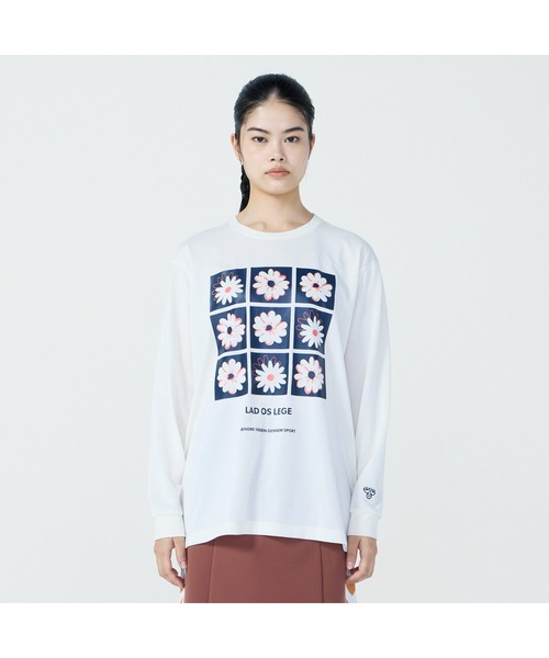 hummel（ヒュンメル）の「hummel/ヒュンメル HMP 長袖Tシャツ（Tシャツ/カットソー・メンズ・オフホワイト/ブラック/ネイビー/イエロー・S/L/M/O）」の2枚目の写真