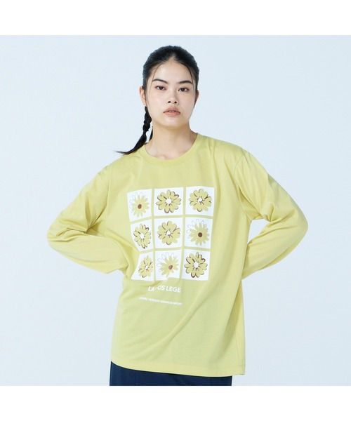 hummel（ヒュンメル）の「hummel/ヒュンメル HMP 長袖Tシャツ（Tシャツ/カットソー・メンズ・オフホワイト/ブラック/ネイビー/イエロー・S/L/M/O）」の4枚目の写真