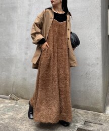 CIAOPANIC TYPY（チャオパニックティピー）の「サテンパイピングフェザー2WAYキャミワンピ（ワンピース）」