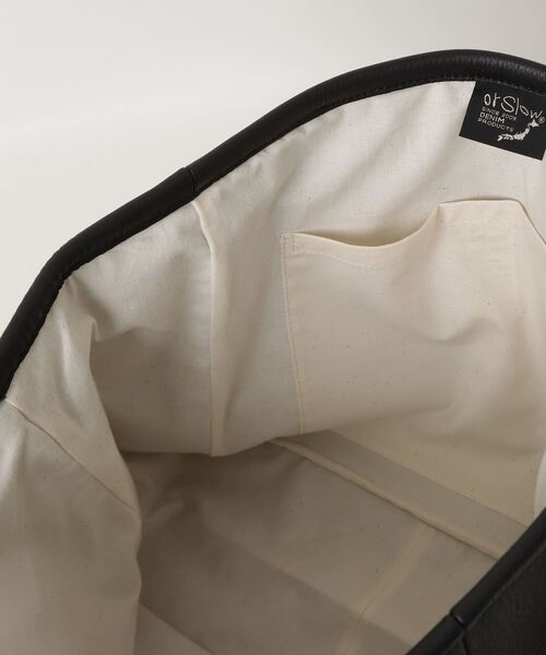 orSlow/オアスロウ LEATHER TOTE ブランドロゴ マチあり トートバッグ