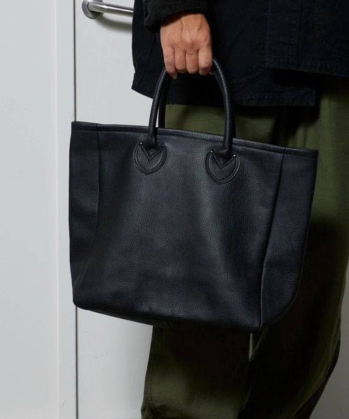 【orslow】オアスロウLeather Tote Bagレザートートバッグ orSlow/オアスロウ LEATHER TOTE ブランドロゴ マチあり トートバッグ