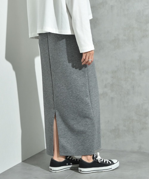 INTERPLANET（インタープラネット）の「スポンジリバーナロースカート（スカート・レディース・ブラック/チャコールグレー/グレー・FREE）」の9枚目の写真
