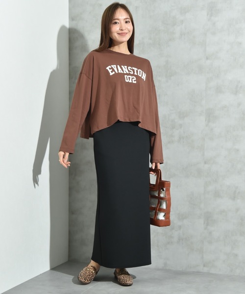 INTERPLANET（インタープラネット）の「スポンジリバーナロースカート（スカート・レディース・ブラック/チャコールグレー/グレー・FREE）」の20枚目の写真