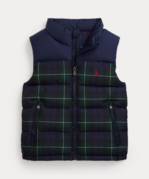 セール】チェック ダウン ベスト（ダウンベスト）｜POLO RALPH LAUREN