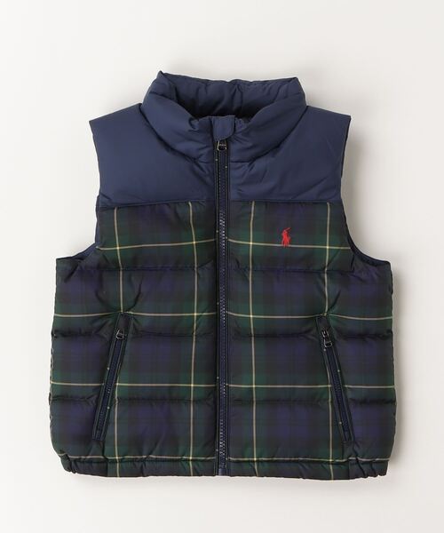 ラルフローレン　ダウンベスト　チェック柄 セール】チェック ダウン ベスト（ダウンベスト）｜POLO RALPH LAUREN