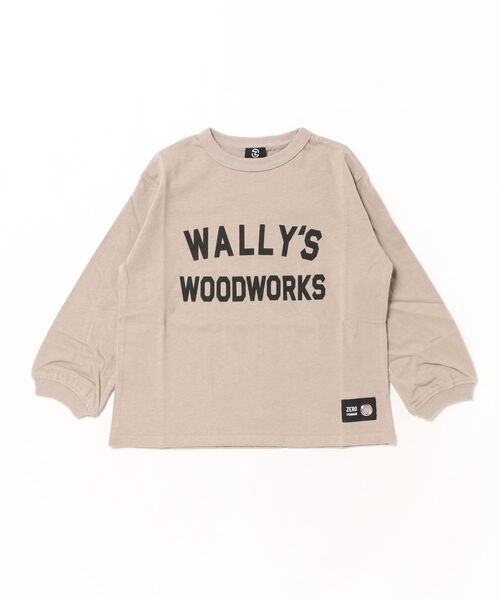 ZERO standerd（ゼロスタンダード）の「ゼロスタンダード WALLY　ロングＴシャツ（Tシャツ/カットソー・キッズ・ベージュ/レッド/チャコールグレー・110cm/120cm/130cm/140cm/150cm/160cm/100cm）」の7枚目の写真