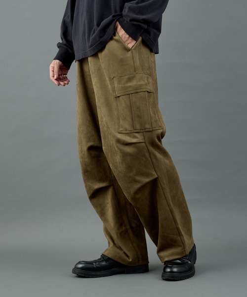 セール】シンセティックスエードカーゴパンツ（カーゴパンツ）｜COLONY