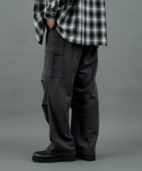 セール】シンセティックスエードカーゴパンツ（カーゴパンツ）｜COLONY