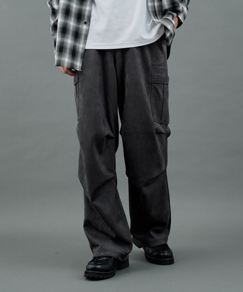 セール】シンセティックスエードカーゴパンツ（カーゴパンツ）｜COLONY