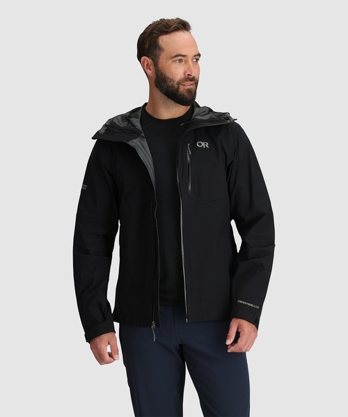OUTDOOR RESEARCH(アウトドアリサーチ)の「OUTDOOR RESEARCH/アウトドアリサーチ Foray 3L Jacket/フォーレイ 3レイヤー ジャケット(ナイロンジャケット・メンズ・ブラック・MEDIUM/LARGE)」の2枚目の写真