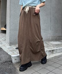 CIAOPANIC TYPY | 光沢ナイロンリメイク風ミリタリースカート(スカート)