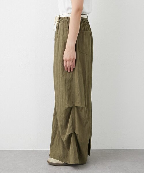 CIAOPANIC TYPY（チャオパニックティピー）の「光沢ナイロンリメイク風ミリタリースカート（スカート・レディース・ブラック/カーキ/ブラウン・LARGE/MEDIUM/SMALL）」の22枚目の写真