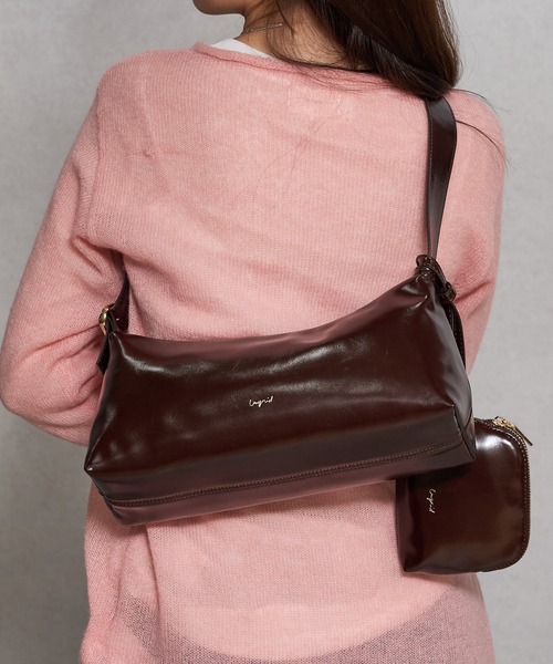 Ungrid（アングリッド）の「【Ungrid/アングリッド】　ポーチチャーム付　ワイドバックルベルト ワンハンドルショルダーバッグ（ショルダーバッグ・レディース・ブラック/ブラウン/アイボリー・FREE）」の8枚目の写真