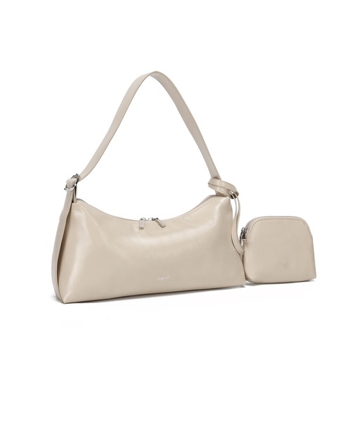 Ungrid（アングリッド）の「【Ungrid/アングリッド】　ポーチチャーム付　ワイドバックルベルト ワンハンドルショルダーバッグ（ショルダーバッグ・レディース・ブラック/ブラウン/アイボリー・FREE）」の4枚目の写真