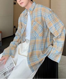 ダブルポケットチェックシャツ