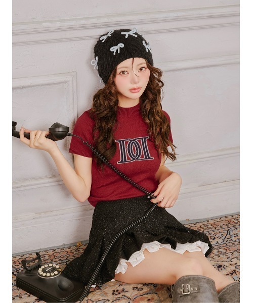 ダーリッチ DDロゴベーシックニットトップス DDロゴベーシックニットトップス（ニット/セーター）｜Darich