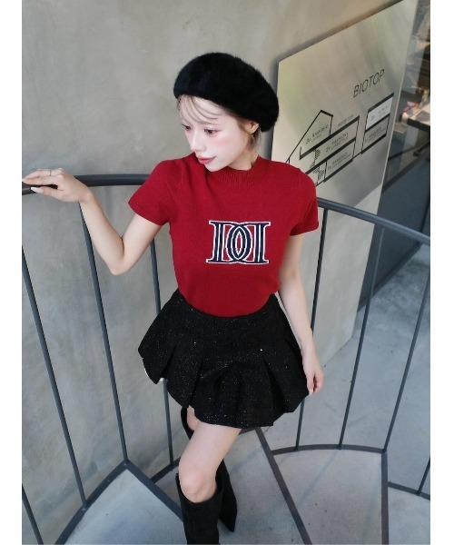 darich ダーリッチ　DDロゴベーシックニットトップス DDロゴベーシックニットトップス（ニット/セーター）｜Darich