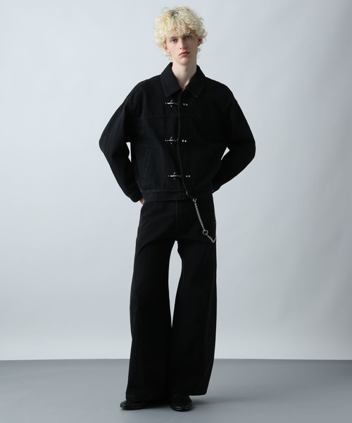 HARE（ハレ）の「【SET UP対応】ファイヤーマンバックルデニムブルゾン(HARE)（デニムジャケット・メンズ・ブルー系その他/ホワイト/ブラック系その他・FREE/SMALL/MEDIUM）」の17枚目の写真